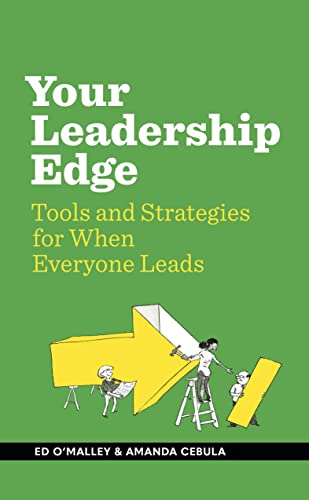 Green book cover with white text and a yellow arrow illustration.