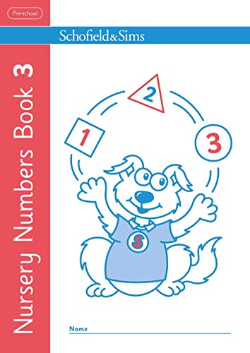 Book cover with a cartoon dog, numbers one, two, and three.