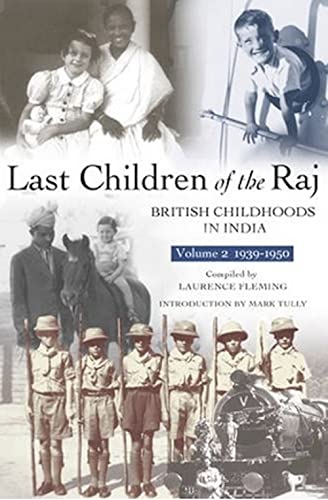 Book cover featuring vintage photos of British children in India, 1939-1950.