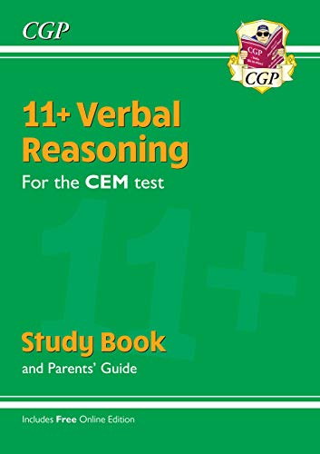 New 11+ CEM Verbal Reasoning Study Book (with Parents’ Guide & Online Edition) (CGP 11+ CEM)