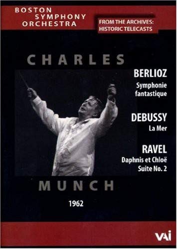 DVD cover featuring Charles Munch conducting the Boston Symphony Orchestra.