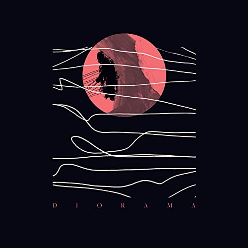 Dark album cover with a red circle, white lines, and a silhouetted figure.
