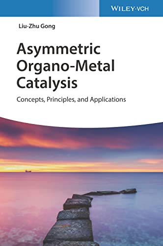 Book cover: “Asymmetric Organo-Metal Catalysis” with a sunset seascape background.