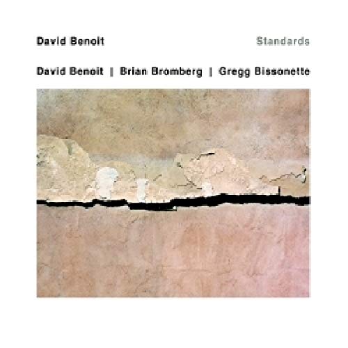 CD cover for David Benoit’s “Standards” with abstract landscape art.