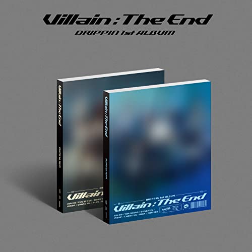 CD case for Drippin’s “Villain: The End” album, blue and blurred.