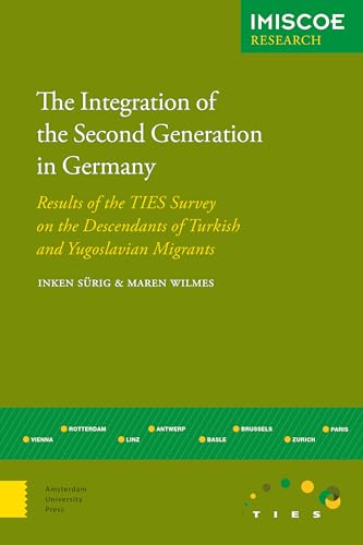 Green book cover with white text about German second-generation integration.
