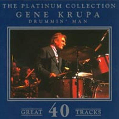 CD cover featuring drummer Gene Krupa performing with a drum kit.