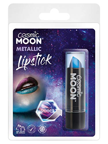 Smiffys Cosmic Moon Metallic Lipstick, Blue