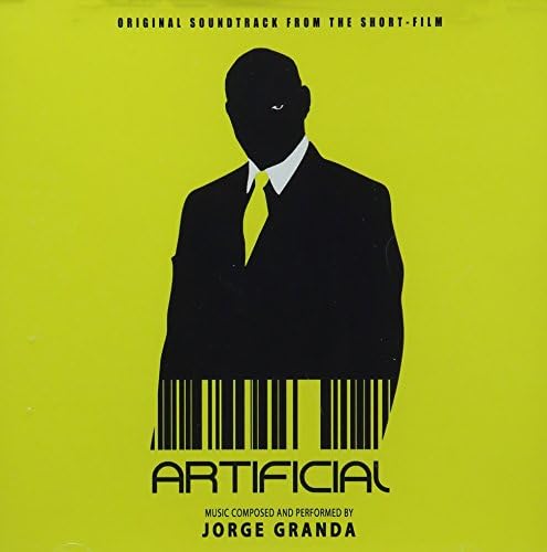 CD cover for "Artificial" by Jorge Granda, featuring a silhouetted face.
