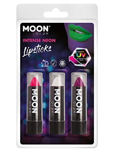 Smiffys Moon Glow Intense Neon UV Lipstick,