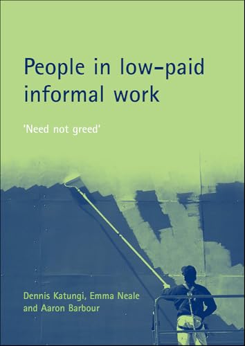 Book cover with painter, text reading "People in low-paid informal work.
