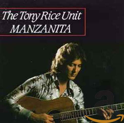 CD cover for Tony Rice’s “Manzanita” featuring a portrait of the artist.