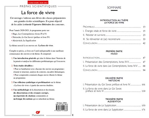 Collective Authors - La force de vivre: Prépas scientifiques