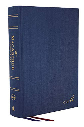 NKJV, MacArthur Study Bible, 2nd Edition, Cloth over Board, Blue, Comfort Print: Unleashing God's Truth One Verse at a Time