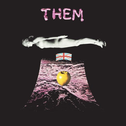 CD cover for “Them” featuring a woman, Union Jack, and apple.