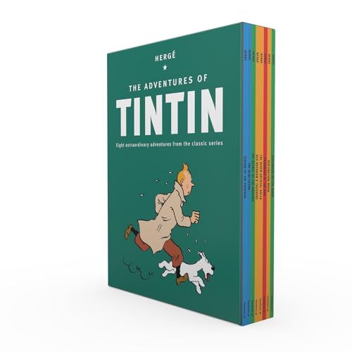 The Adventures of Tintin Paperback Collection: 8 Book Box-Set : The Official Classic Children's Illustrated Mystery Adventure Series