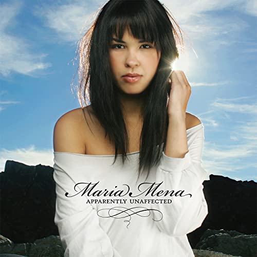 Album cover for Maria Mena’s “Apparently Unaffected” with artist portrait.