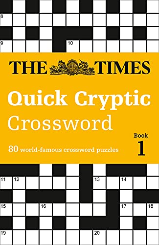 The Times Quick Cryptic Crossword book 1 cover with puzzle grid.