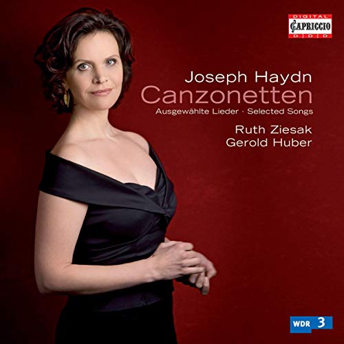 CD cover featuring a woman in a black dress, "Canzonetten" title.