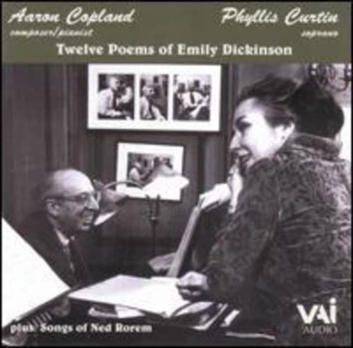 CD cover featuring Aaron Copland, Phyllis Curtin, and sheet music.