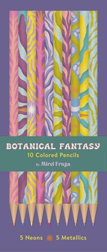 Botanical Fantasy: 10 Colored Pencils : 5 Neons & 5 Metallics