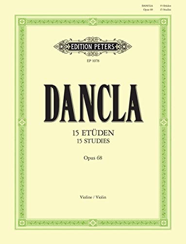 Charles Dancla-Etudes(15) Opus 68-Violin-Instrumental Work