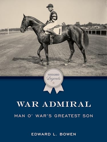 Sepia-toned book cover featuring a jockey on a dark horse, “War Admiral.”