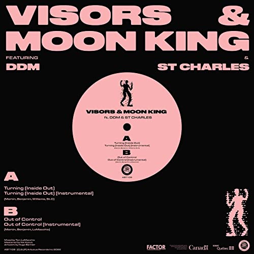 Visors & Moon King - TURNING (INSIDE OUT) B/W OUT OF CONTROL [VINYL]