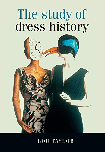 Book cover: "The Study of Dress History" with surreal fashion imagery.