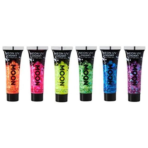 Moon Glow - Neon UV Chunky Glitter Gel,