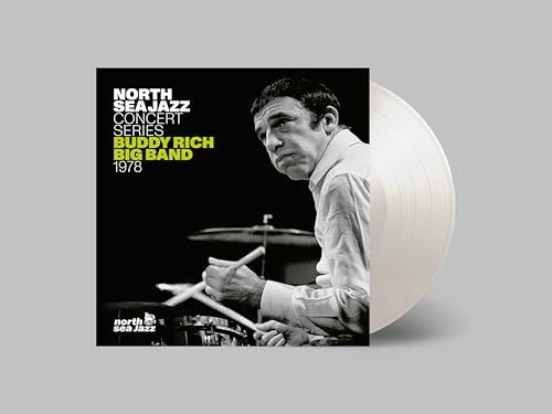 Buddy Rich Big Band vinyl record with drummer portrait.