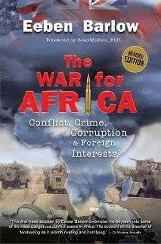 Book cover: "The War for Africa" with a bullet and map imagery.