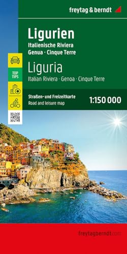 Liguria Road and Leisure Map : Italian Riviera - Genoa T10