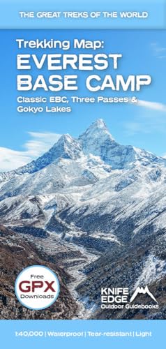 Everest Base Camp Trekking Map : Classic EBC, Three Passes and Gokyo Lakes