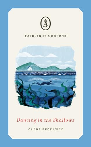 Book cover showing a person swimming in blue water with seaweed and distant hills.