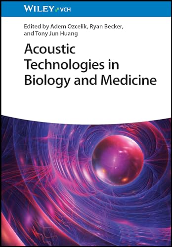 Book cover: "Acoustic Technologies in Biology and Medicine" with abstract imagery.