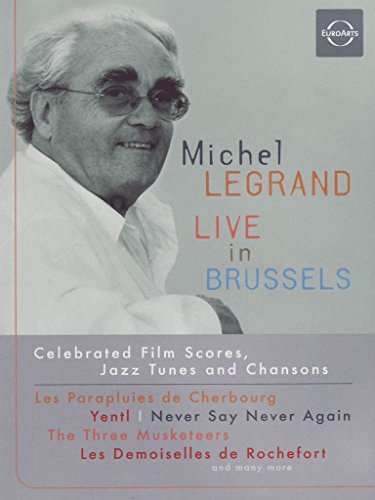 DVD cover for Michel Legrand’s “Live in Brussels” concert film.
