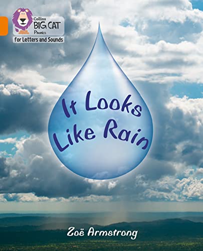 Book cover: a large raindrop over a cloudy, mountainous landscape.