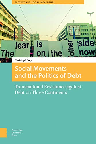 Book cover with protest signs and title: "Social Movements and the Politics of Debt".