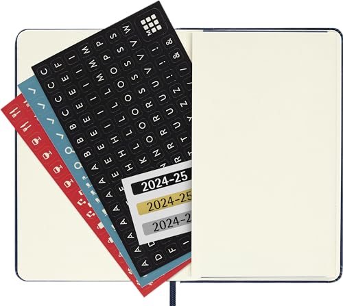 Moleskine 2025 18-Month Weekly Pocket Hardcover Notebook: Sapphire Blue