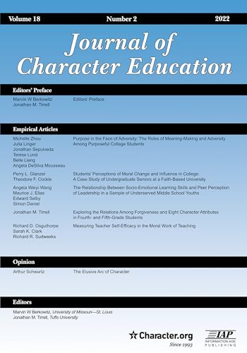 Journal of Character Education Vol 18 Issue 2