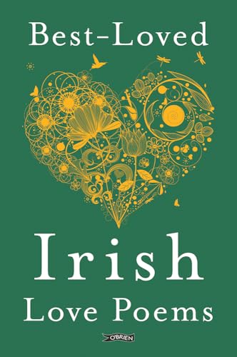 Book cover with floral heart design and title "Best-Loved Irish Love Poems".