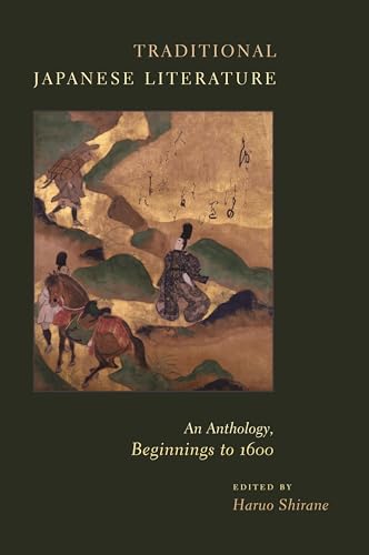 Book cover: “Traditional Japanese Literature” with historical painting of figures.