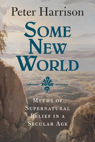 Book cover: “Some New World” with landscape background and ornate detail.