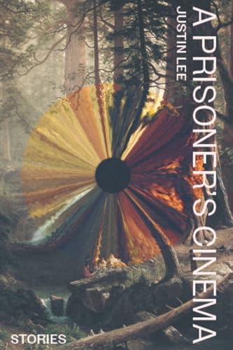 Book cover: forest scene with a colorful, radiating circular design.