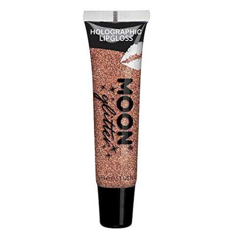 Holographic Glitter Lipgloss by Moon Glitter - 15ml - Rose Gold