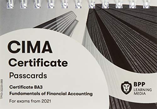 CIMA BA3 Fundamentals of Financial Accounting: Passcards