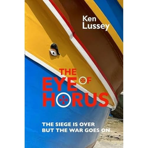 Book cover: "The Eye of Horus" with an eye image and colorful hull.