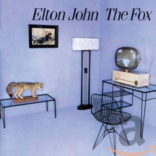 Elton John’s “The Fox” CD cover: a fox in a minimalist room.