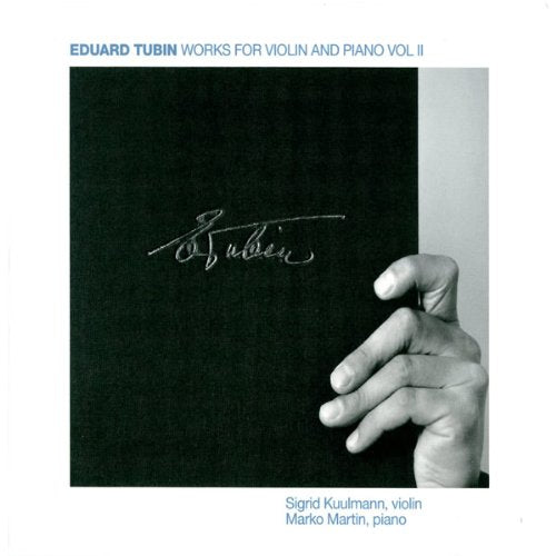 CD cover: black background, hand drawing a violin with a bow.